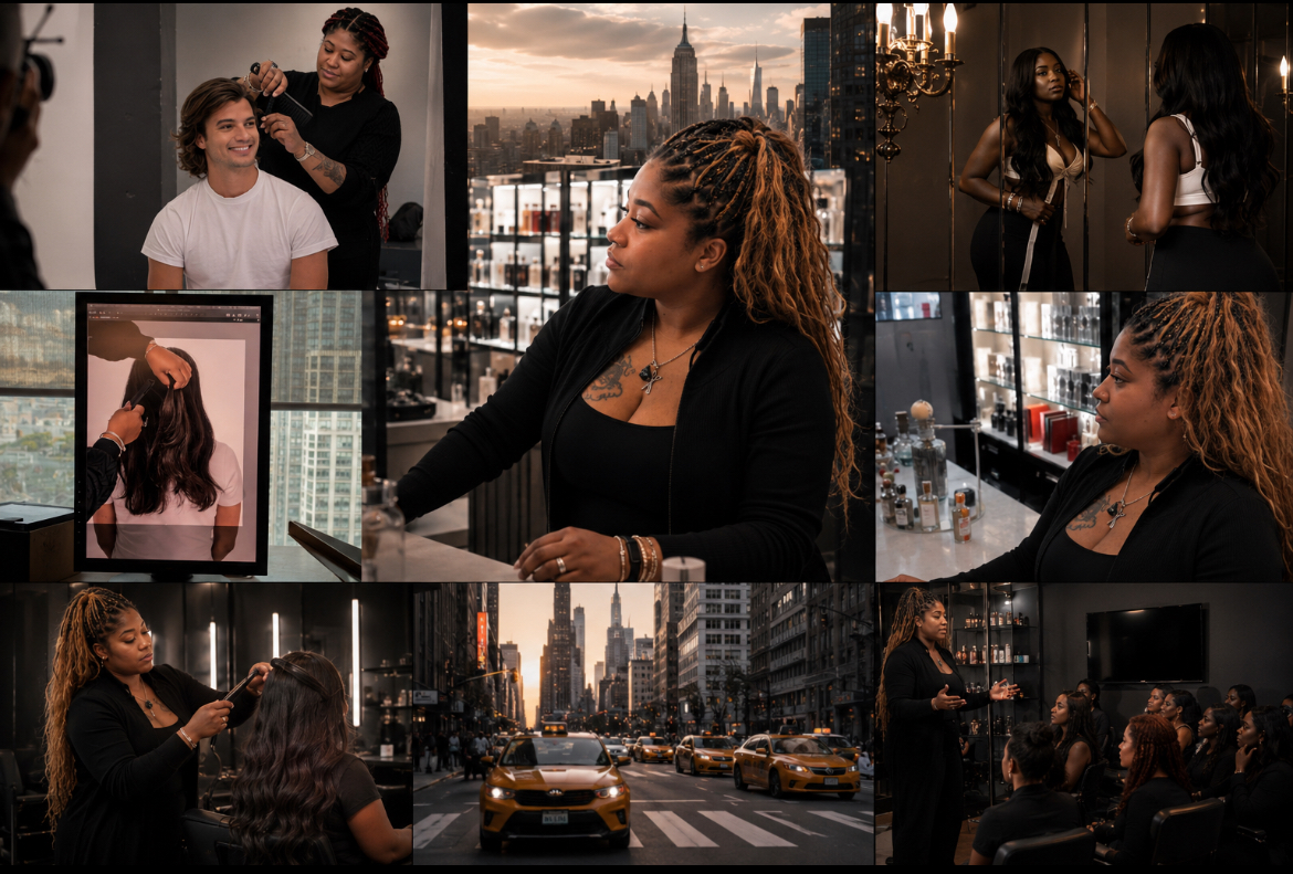 Jay Louise working across beauty, education, and creative direction